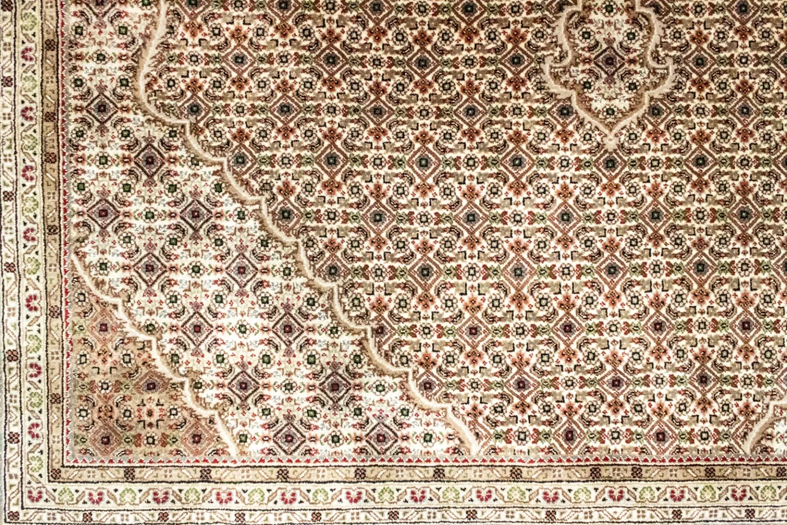 Orientteppich Täbris 296 x 205 cm Wolle handgeknüpft