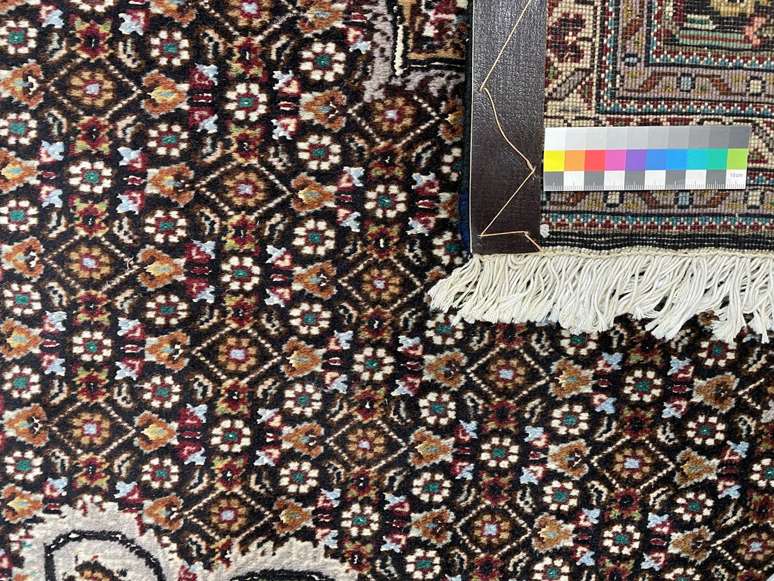 Perserteppich Täbris 298x202 cm Wolle Seide handgeknüpft
