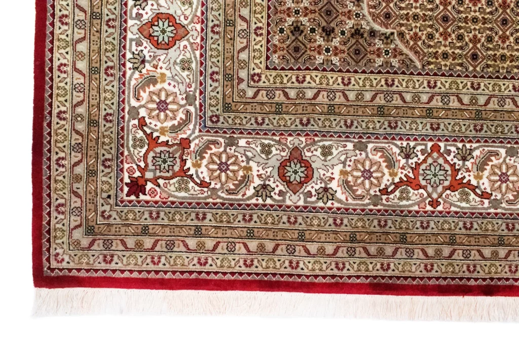 Orientteppich Täbris 306 x 249 cm Wolle-Seide handgeknüpft