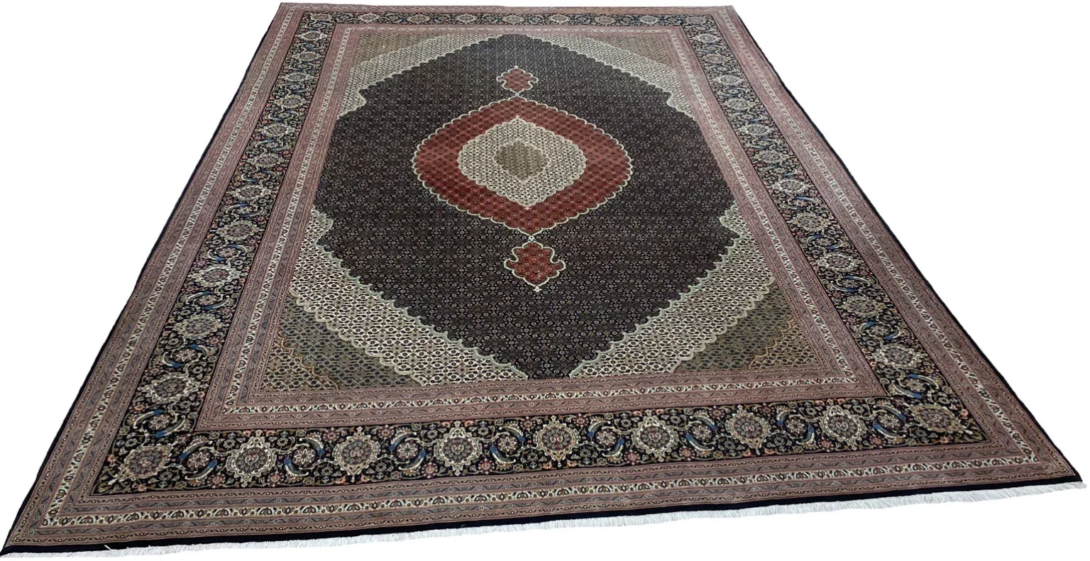 Perserteppich Täbris 350x250 cm Wolle Seide handgeknüpft
