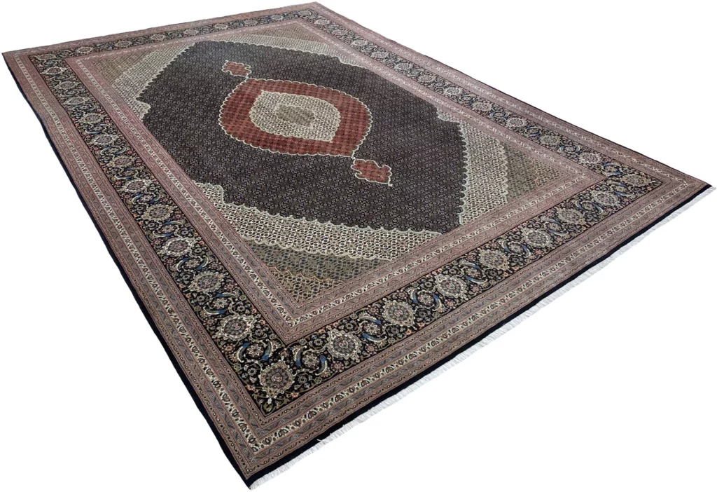 Perserteppich Täbris 350x250 cm Wolle Seide handgeknüpft