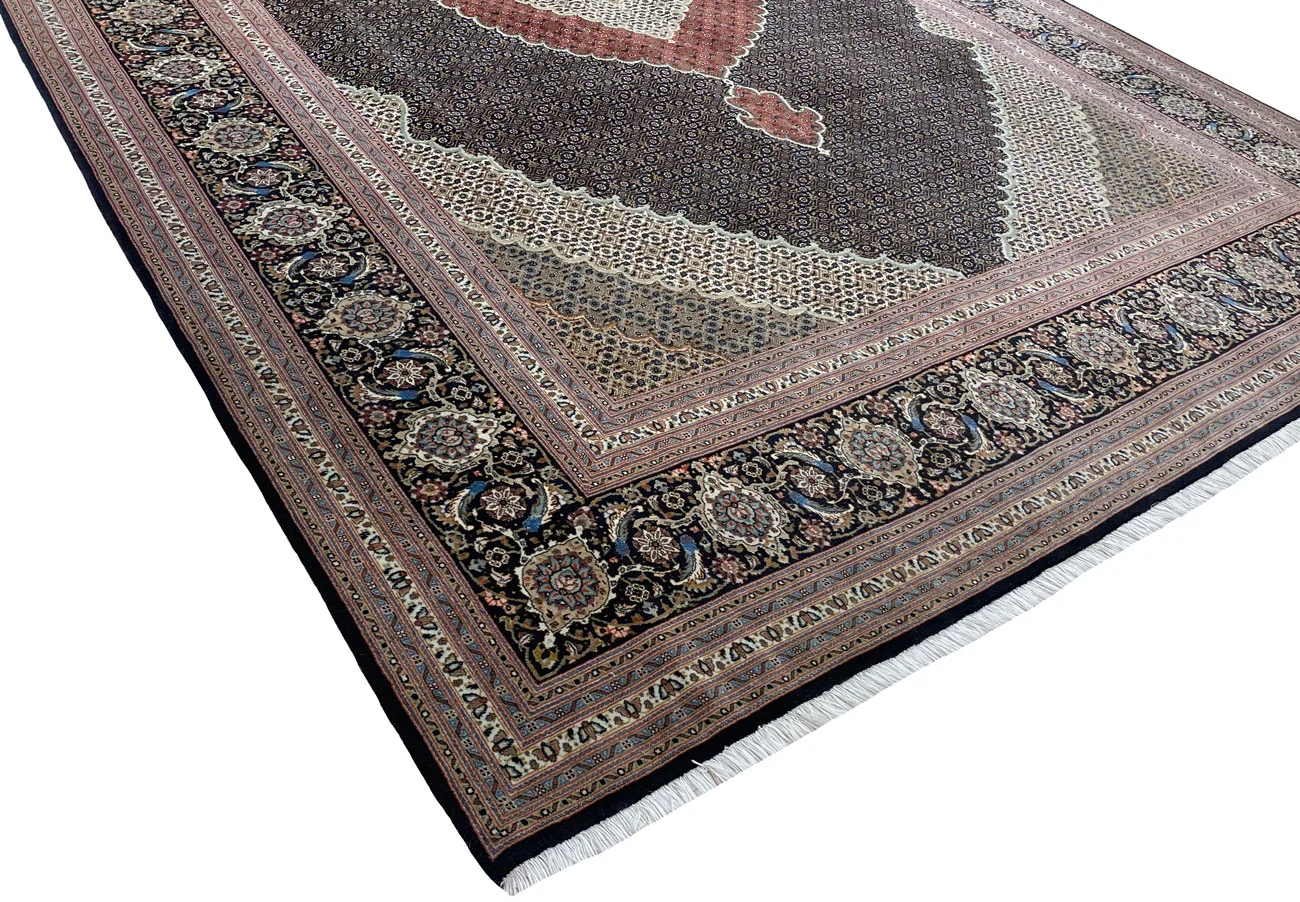 Perserteppich Täbris 350x250 cm Wolle Seide handgeknüpft
