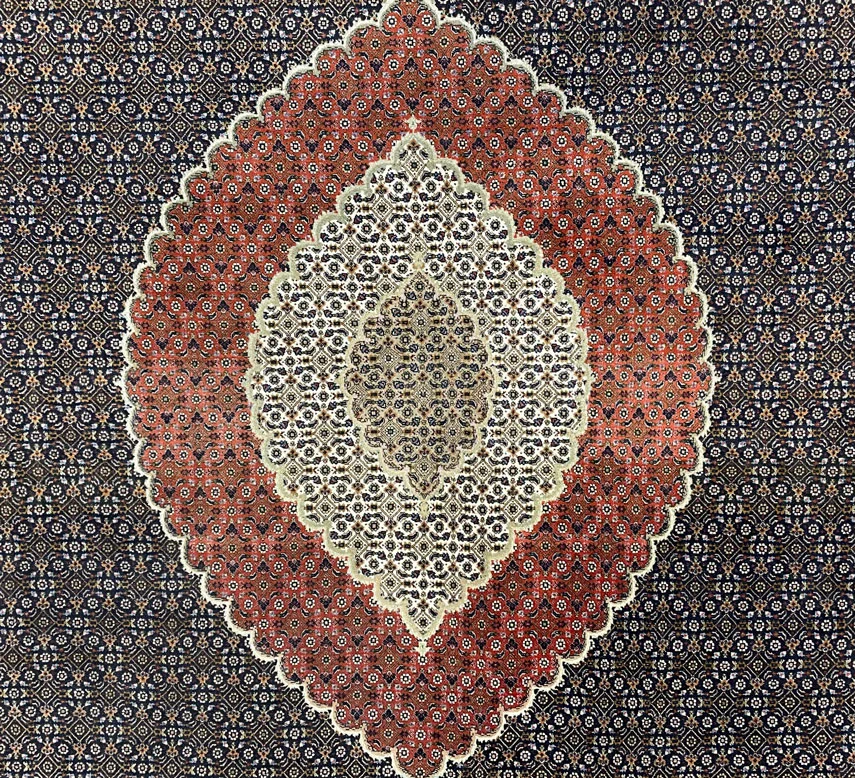 Perserteppich Täbris 350x250 cm Wolle Seide handgeknüpft
