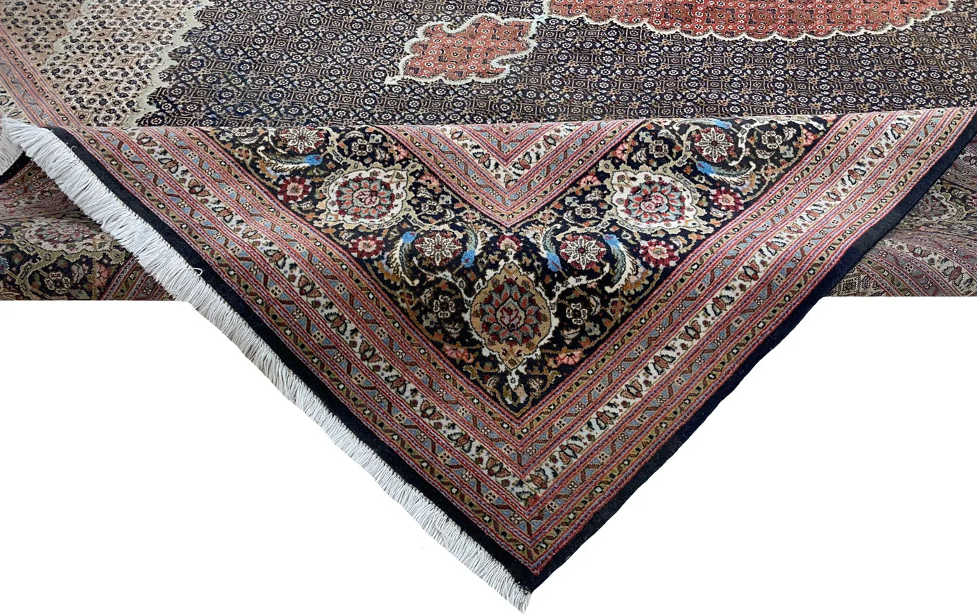Perserteppich Täbris 350x250 cm Wolle Seide handgeknüpft