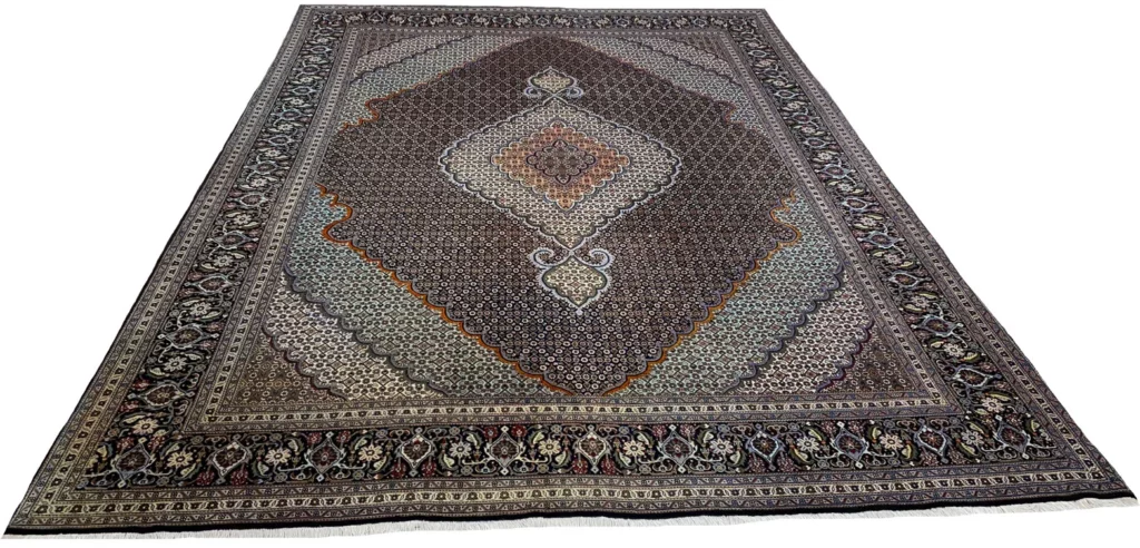 Perserteppich Täbris 350x250 cm Wolle Seide handgeknüpft