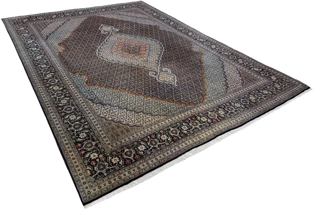 Perserteppich Täbris 350x250 cm Wolle Seide handgeknüpft