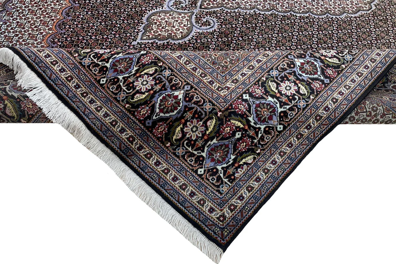 Perserteppich Täbris 350x250 cm Wolle Seide handgeknüpft