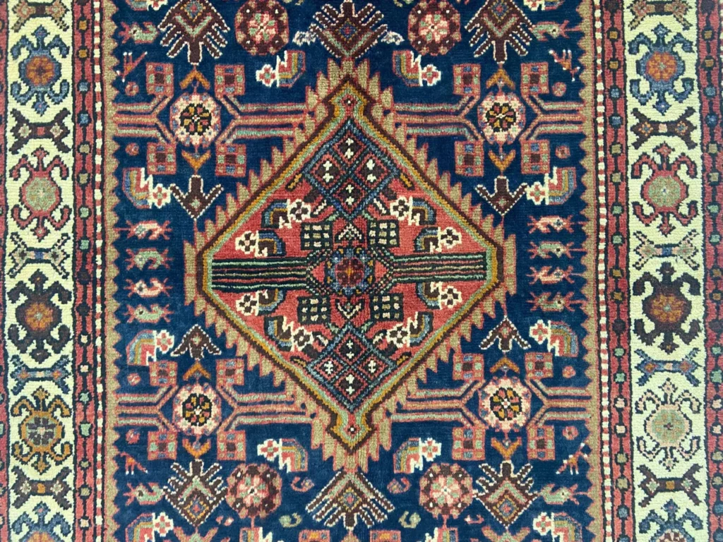 Perserteppich Hamadan 248 x 143 cm Wolle handgeknüpft