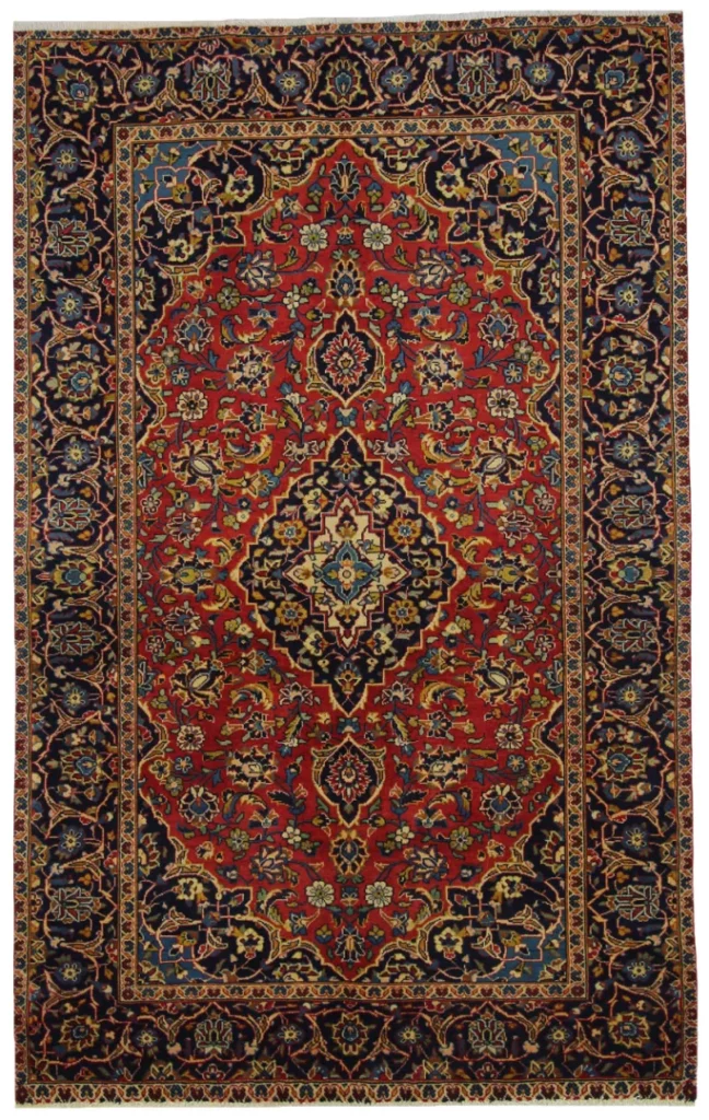 Perserteppich Keshan 230 x 145 cm Wolle handgeknüpft