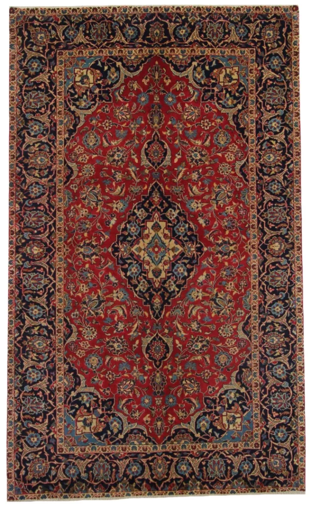 Perserteppich Keshan 240 x 144 cm Wolle handgeknüpft