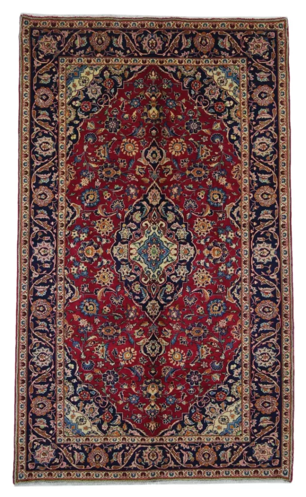 Perserteppich Keshan 248 x 148 cm Wolle handgeknüpft