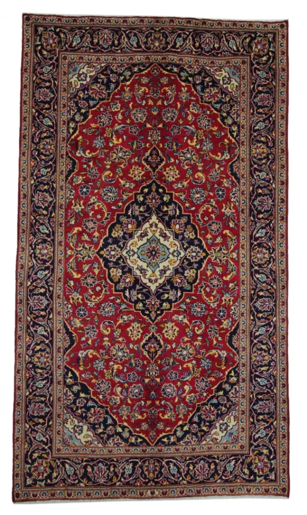 Perserteppich Keshan 255 x 145 cm Wolle handgeknüpft