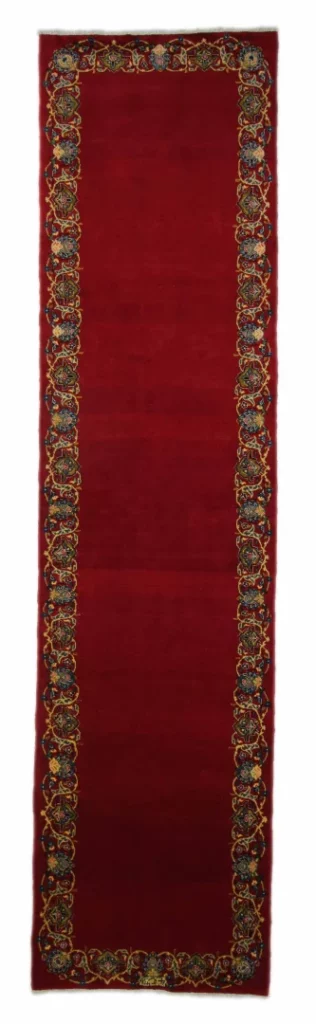Perserteppich Keshan 382 x 96 cm Wolle handgeknüpft