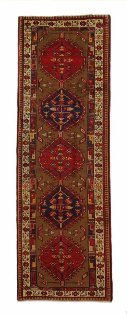 Perserteppich Meshkin 326 x 108 cm Wolle handgeknüpft