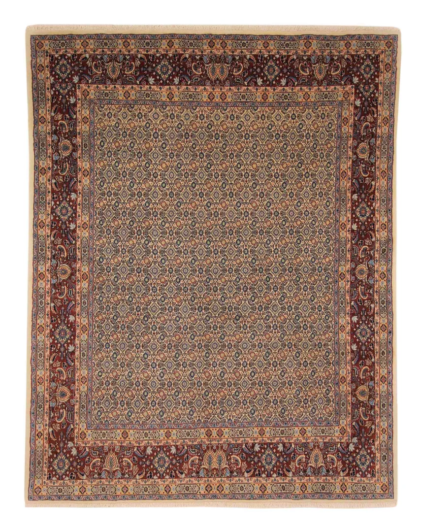 Perserteppich Moud 241 x 194 cm Wolle handgeknüpft