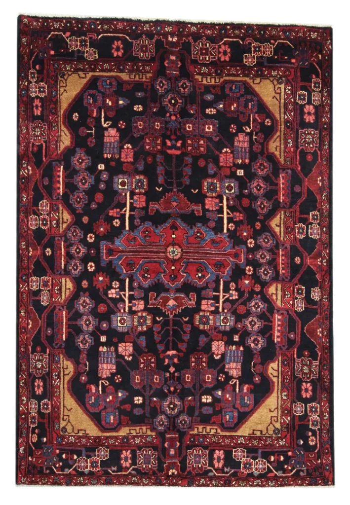 Perserteppich Nahawand 243 x 166 cm Wolle handgeknüpft
