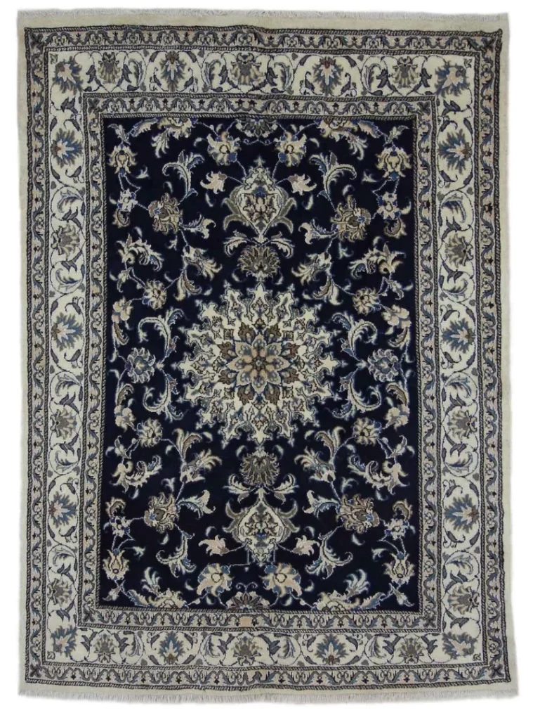 Perserteppich Nain 210 x 152 cm Wolle handgeknüpft