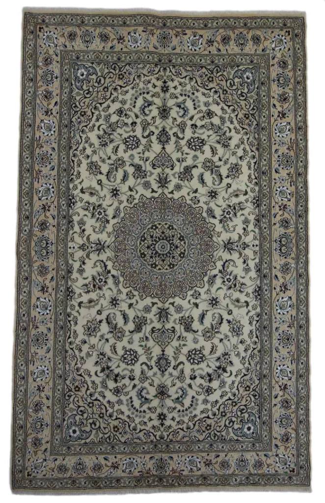 Perserteppich Nain 247 x 152 cm Wolle handgeknüpft