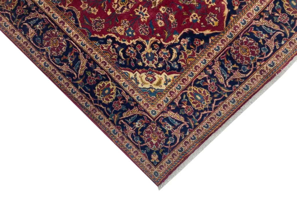 Perserteppich Keshan 220 x 137 cm Wolle handgeknüpft