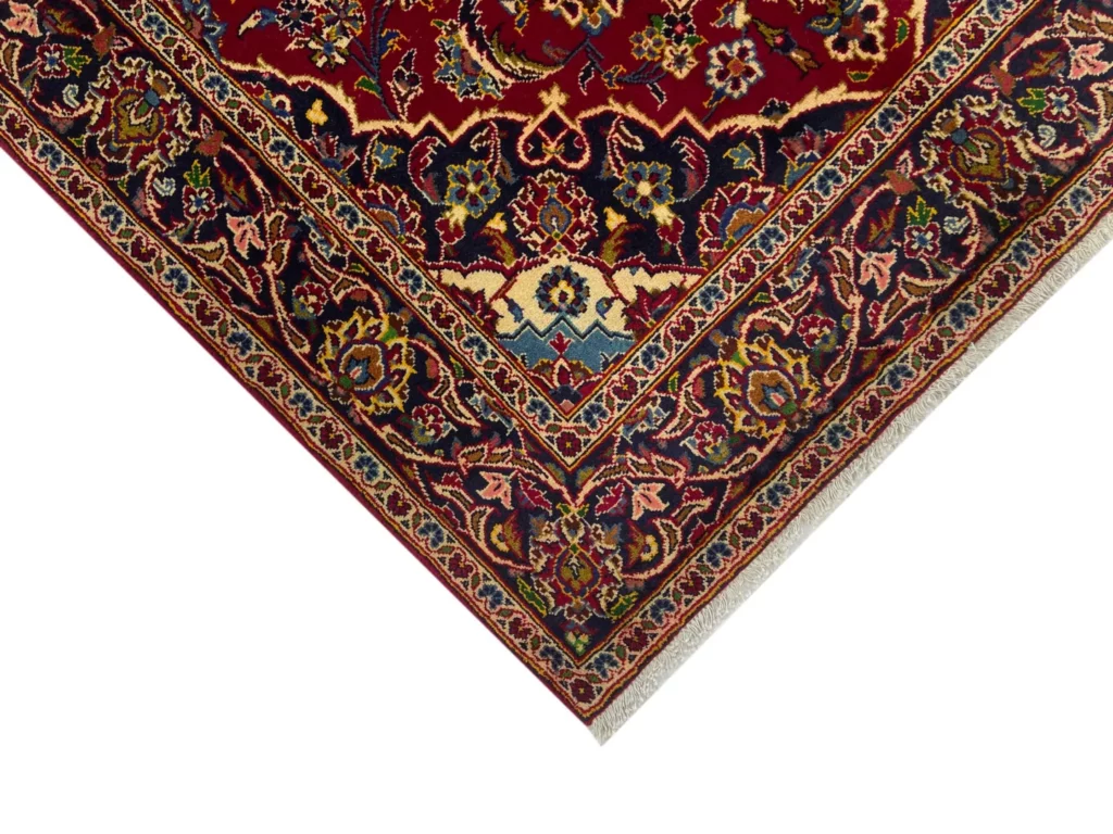 Perserteppich Keshan 227 x 137 cm Wolle handgeknüpft