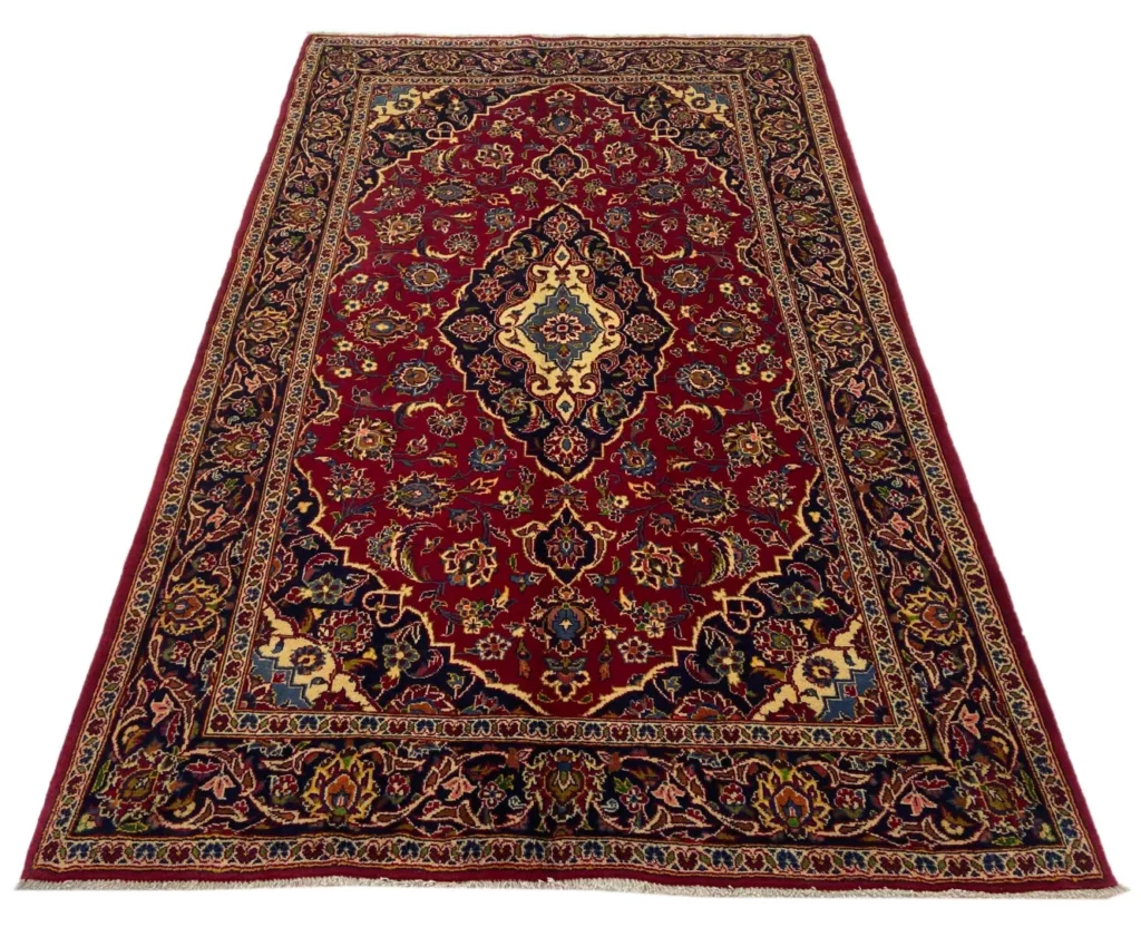 Perserteppich Keshan 230 x 142 cm Wolle handgeknüpft