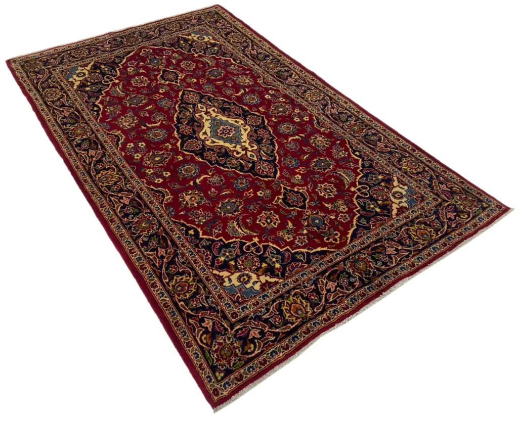 Perserteppich Keshan 230 x 142 cm Wolle handgeknüpft