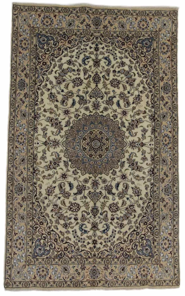 Perserteppich Nain 253 x 154 cm Wolle handgeknüpft