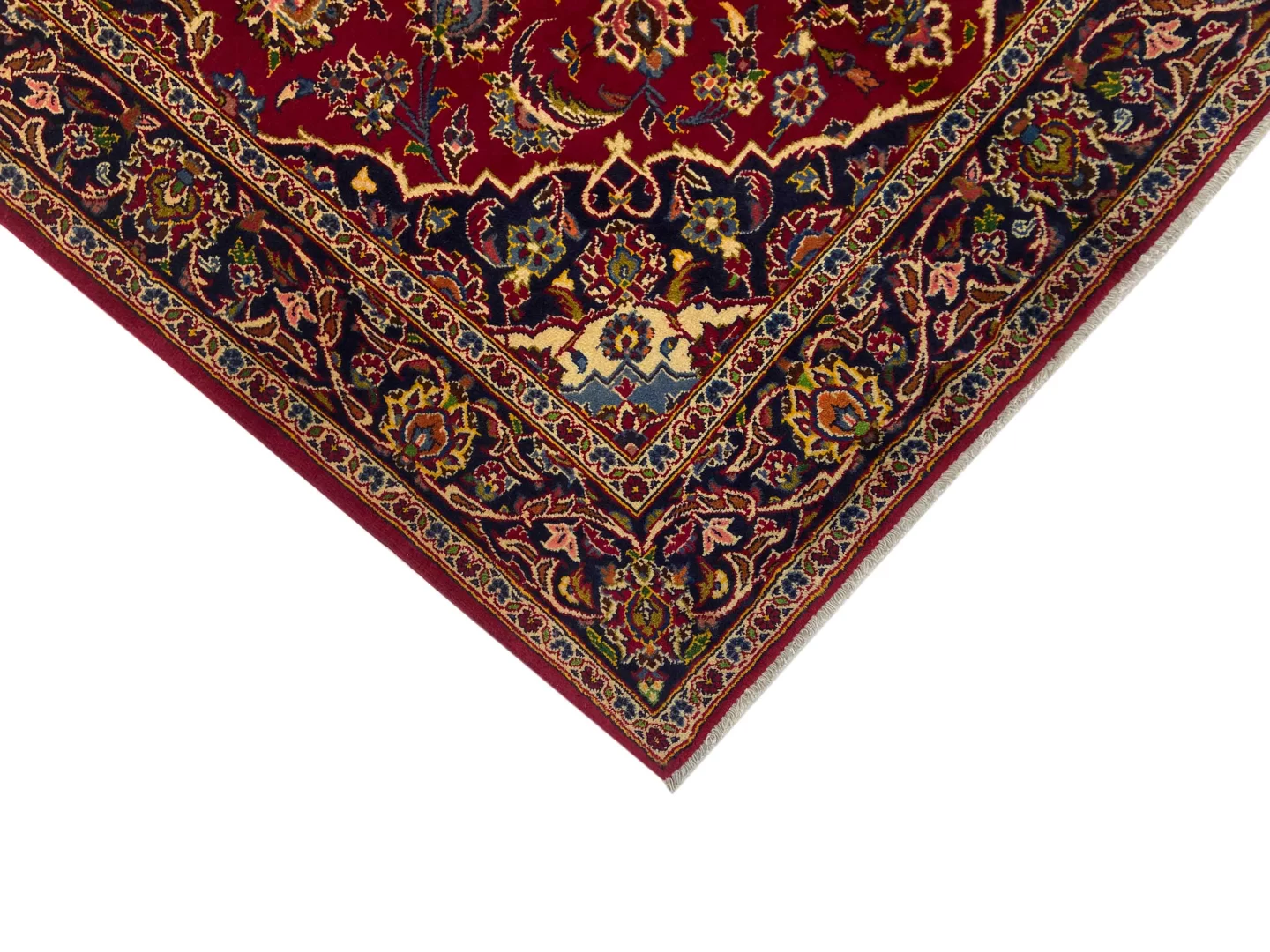 Perserteppich Keshan 230 x 142 cm Wolle handgeknüpft