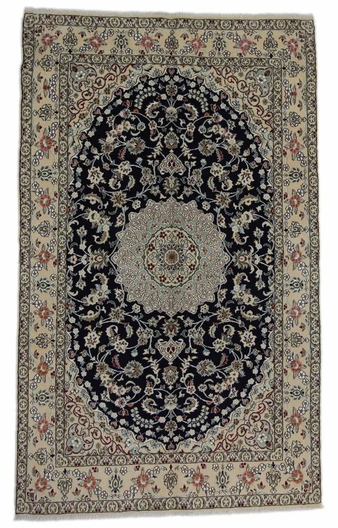 Perserteppich Nain 253x153 cm Wolle handgeknüpft