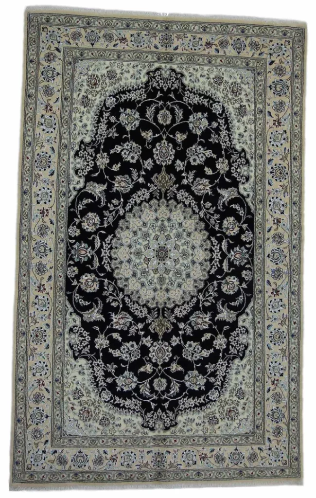 Perserteppich Nain 253 x 156 cm Wolle handgeknüpft