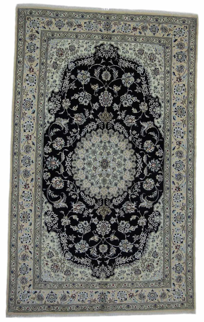 Perserteppich Nain 253 x 156 cm Wolle handgeknüpft