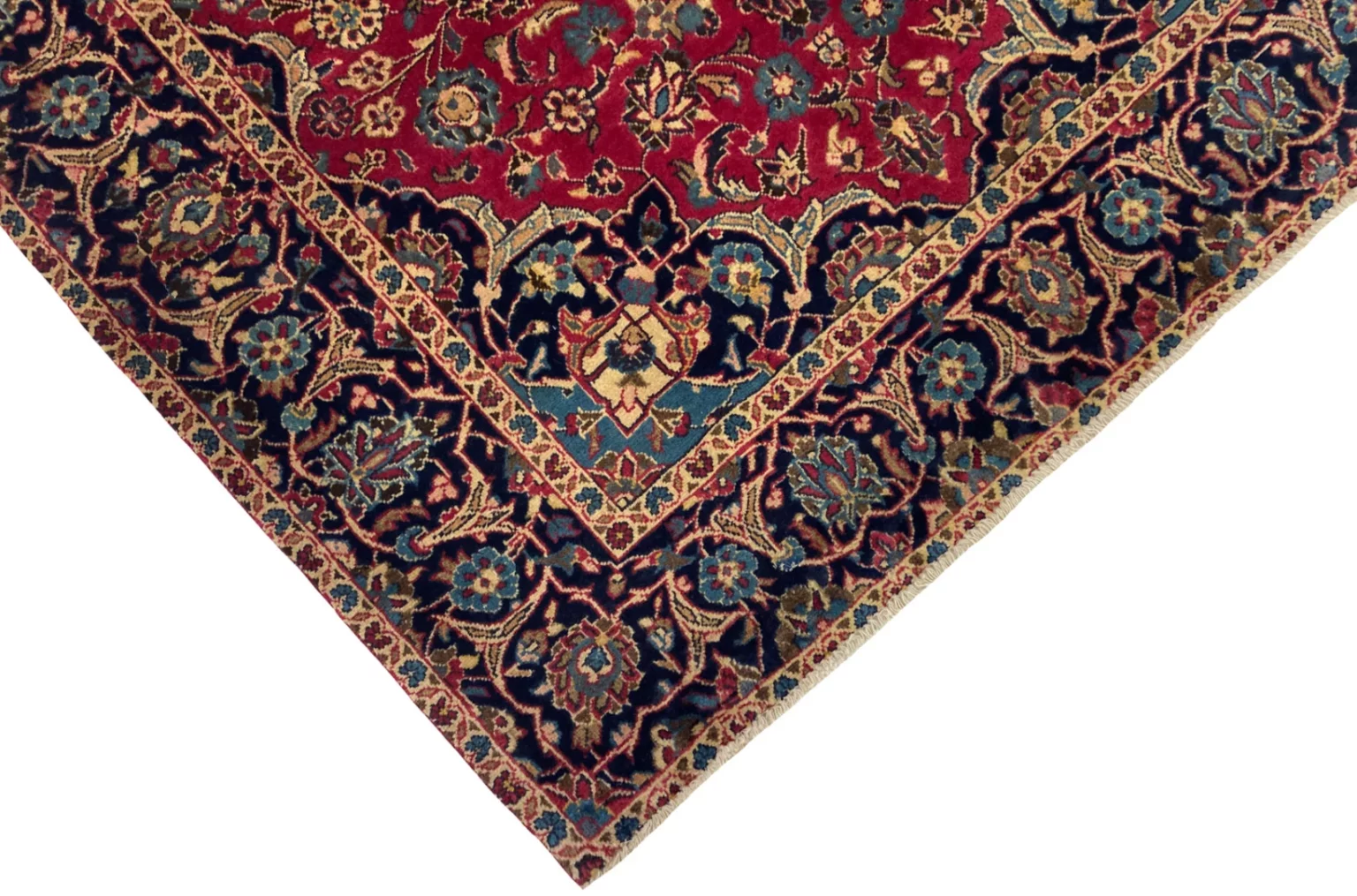 Perserteppich Keshan 240 x 144 cm Wolle handgeknüpft