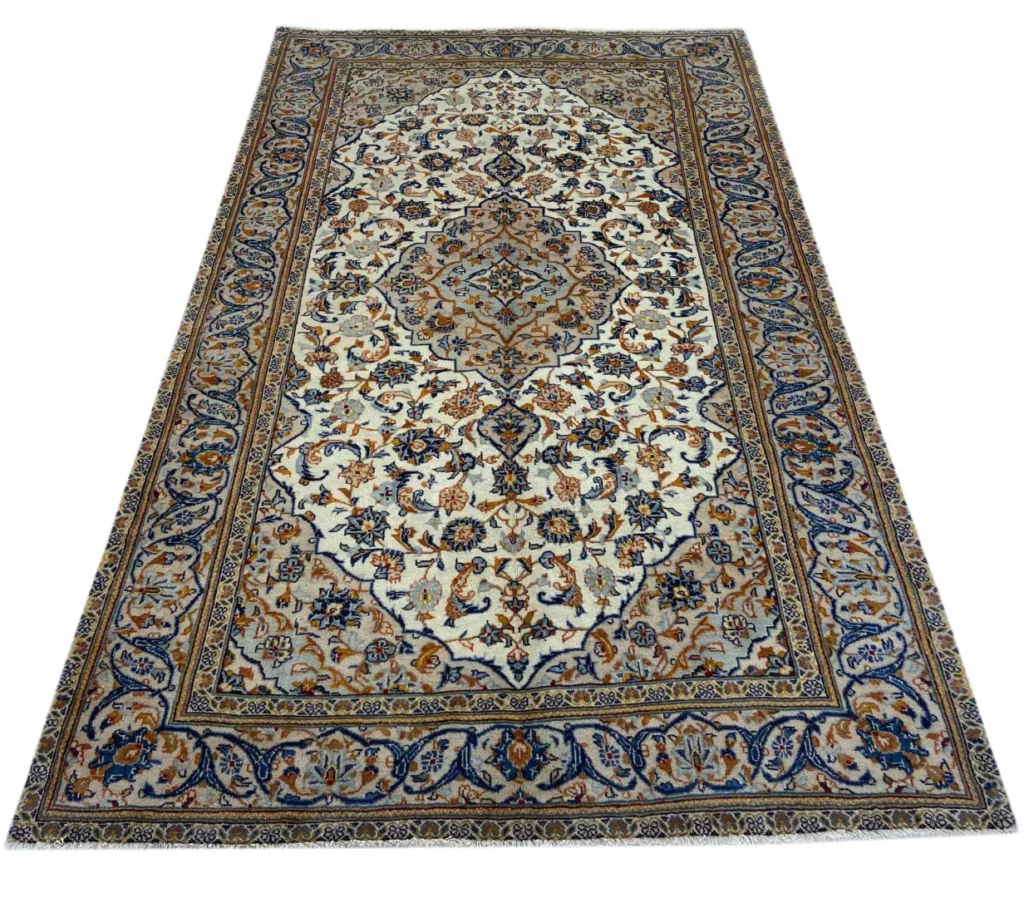 Perserteppich Keshan 245 x 148 cm Wolle handgeknüpft