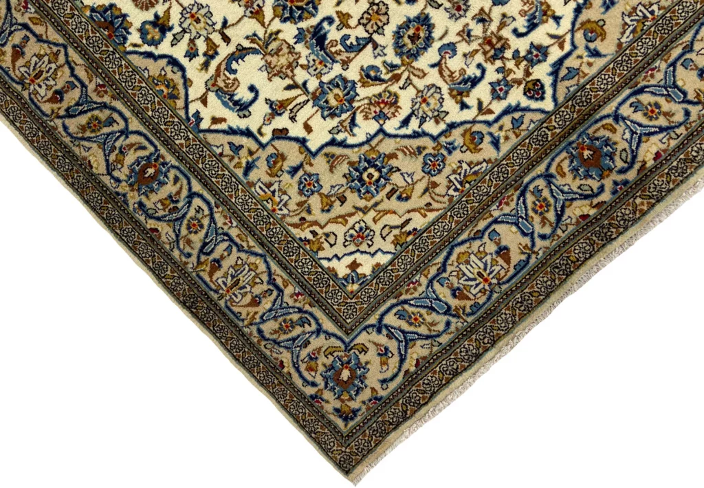 Perserteppich Keshan 244 x 148 cm Schafwolle handgeknüpft