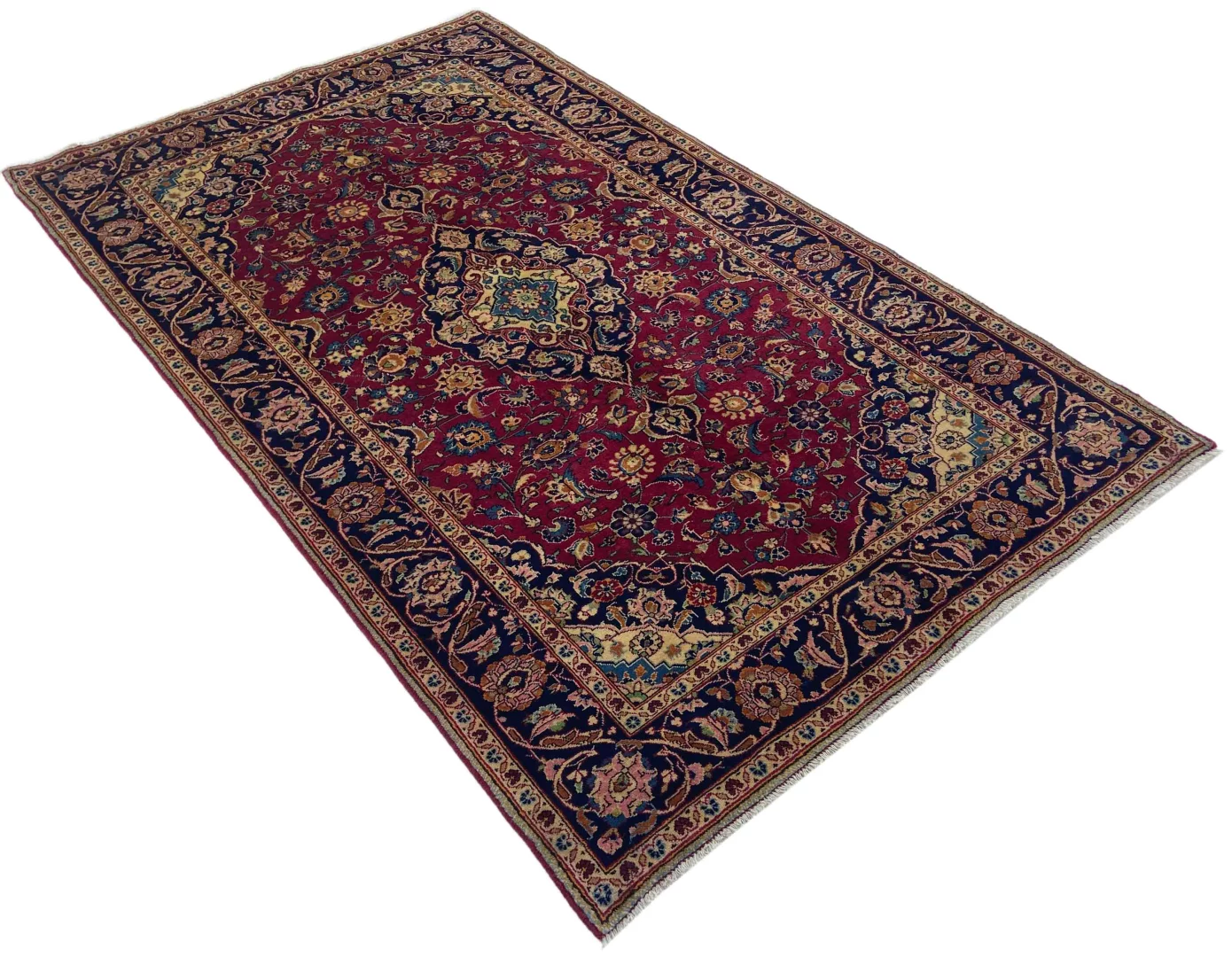 Perserteppich Keshan 248 x 148 cm Wolle handgeknüpft