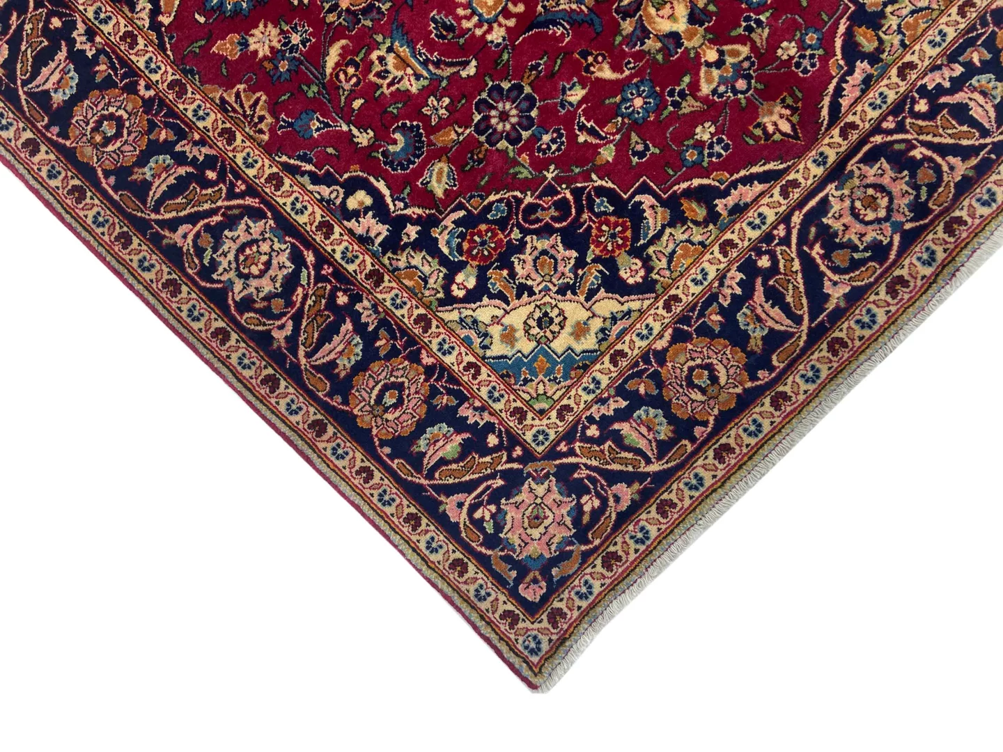 Perserteppich Keshan 248 x 148 cm Wolle handgeknüpft