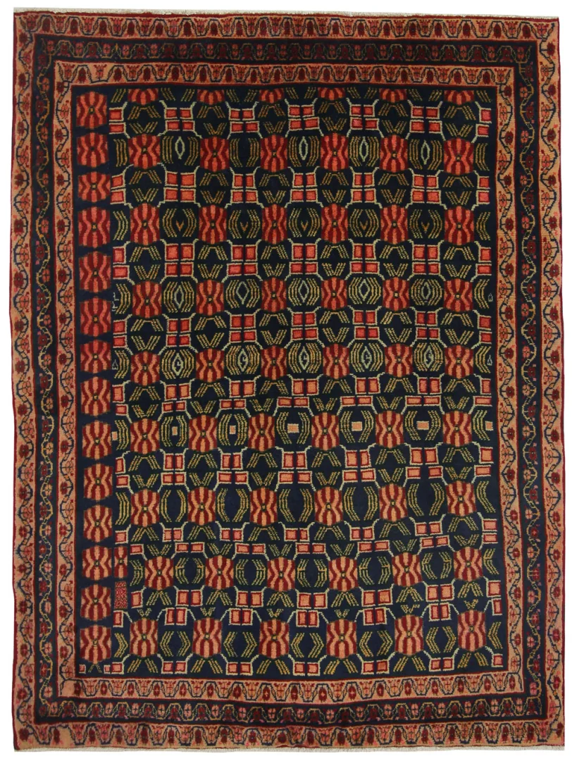 Perserteppich Sirjan 200 x 151 cm Wolle handgeknüpft