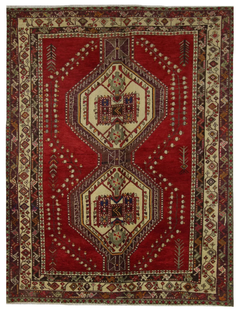 Perserteppich Sirjan 206 x 159 cm Wolle handgeknüpft