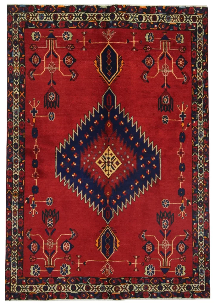 Perserteppich Sirjan 208 x 145 cm Wolle handgeknüpft