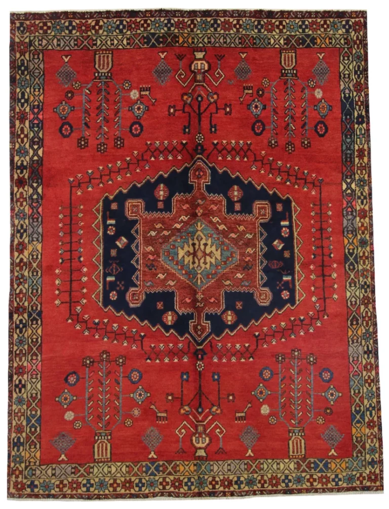 Perserteppich Sirjan 213 x 162 cm Wolle handgeknüpft