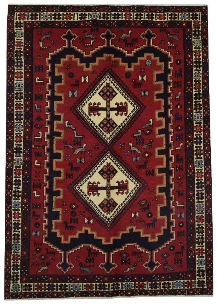 Perserteppich Sirjan 214 x 150 cm handgeknüpft
