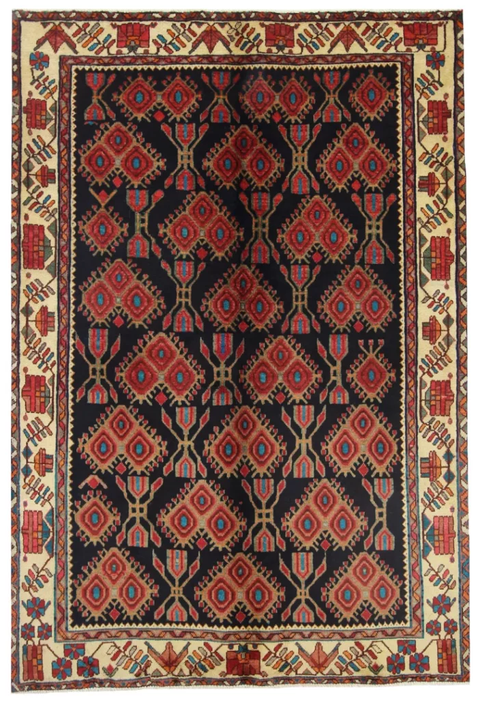Perserteppich Sirjan 216 x 149 cm Wolle handgeknüpft