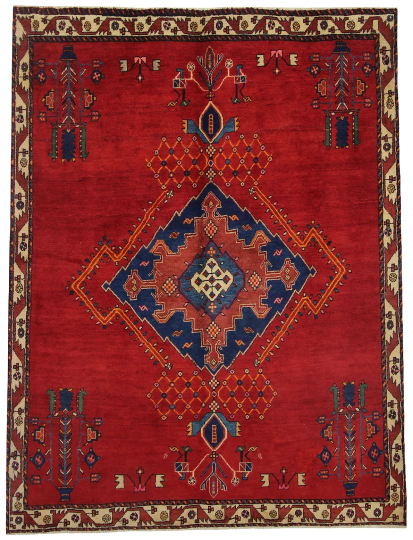 Perserteppich Sirjan 223 x 170 cm Wolle handgeknüpft