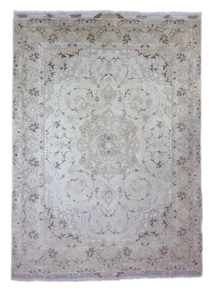 Perserteppich Täbris 198 x 153 cm Wolle handgeknüpft