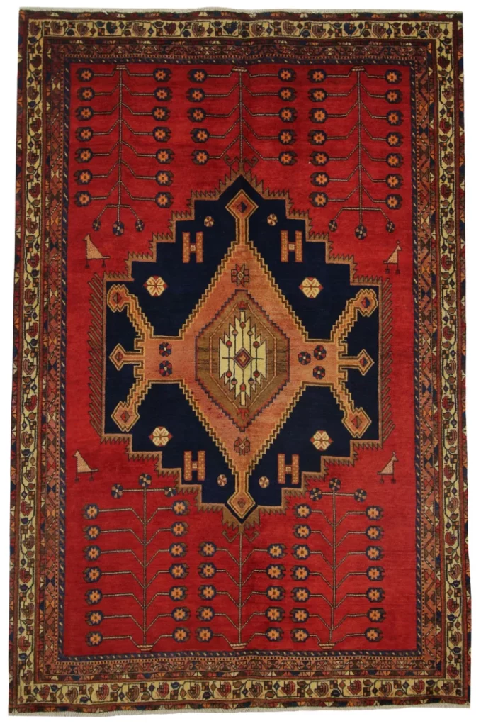 Perserteppich Sirjan 240 x 158 cm Wolle handgeknüpft