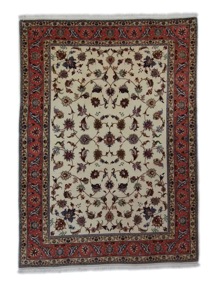 Perserteppich Täbris 206 x 150 cm Wolle handgeknüpft