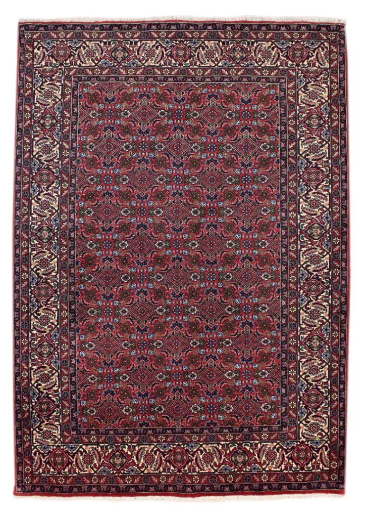Perserteppich Zandschan 219 x 142 cm Baumwolle handgeknüpft