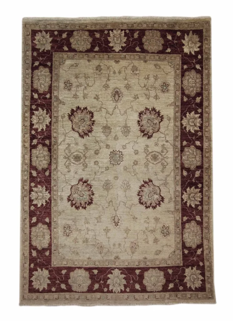Orientteppich Ziegler 225 x 147 cm Wolle handgeknüpft