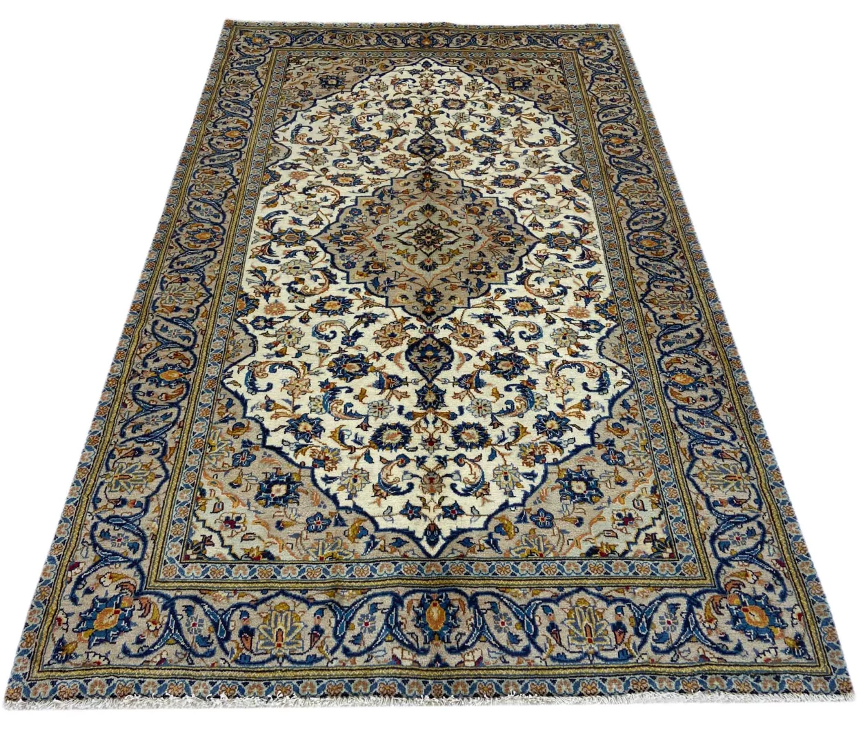 Perserteppich Keshan 250 x 152 cm Wolle handgeknüpft