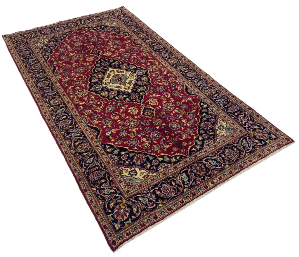 Perserteppich Keshan 255 x 145 cm Wolle handgeknüpft